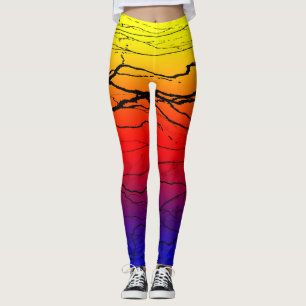 Abstract Gradient Leggings