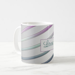 Abstract Gradient Lines Coffee Mug