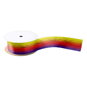 Abstract Gradient Satin Ribbon