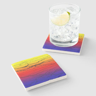 Abstract Gradient Stone Coaster