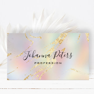 abstract gradients faux foil  business card