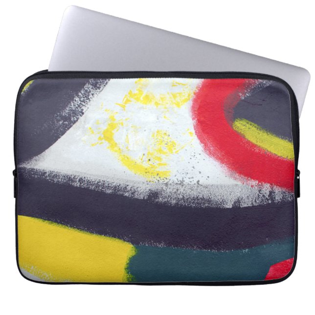Abstract Graffiti Art from the East Side Gallery Laptop Sleeve (Front)