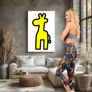Abstract Graffiti Art - Vibrant and Dynamic Capri Leggings