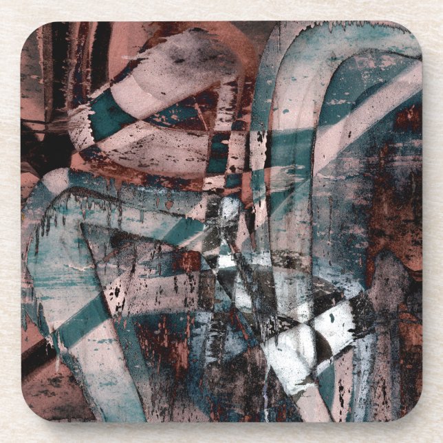 Abstract graffiti coaster (Front)