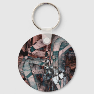 Abstract graffiti key ring