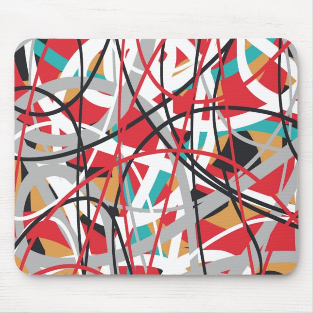 Abstract graffiti  mouse pad (Front)