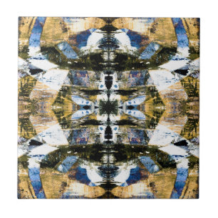 Abstract graffiti pattern ceramic tile
