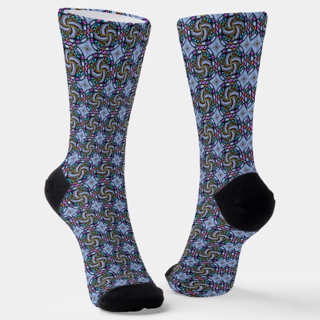 Abstract graffiti pattern socks (Angled)
