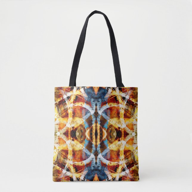 Abstract graffiti pattern tote bag (Front)