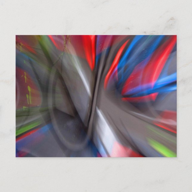 Abstract Graffiti Postcard (Front)