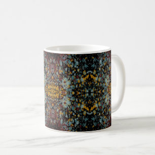 Abstract Graffiti Splatter Painting Art On Black  Coffee Mug