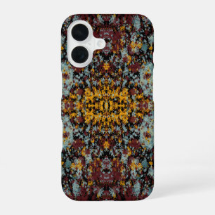 Abstract Graffiti Splatter Painting Art On Black iPhone 16 Case