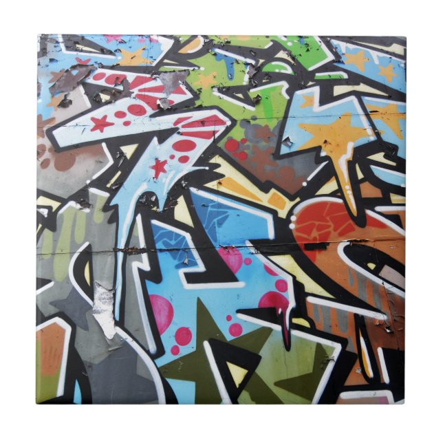 Abstract graffiti tile (Front)