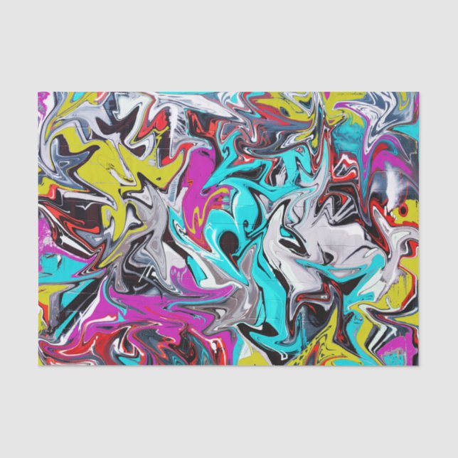 Abstract Graffiti  Tissue Paper (Front)
