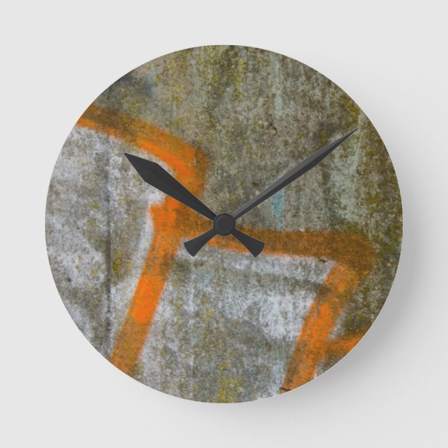 Abstract graffiti wall clock (Front)