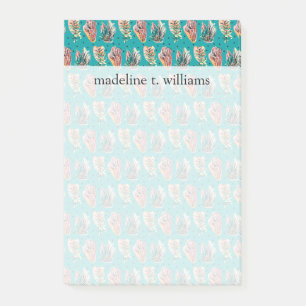 Abstract Graphic Cactus Succulent Pattern Post-it Notes