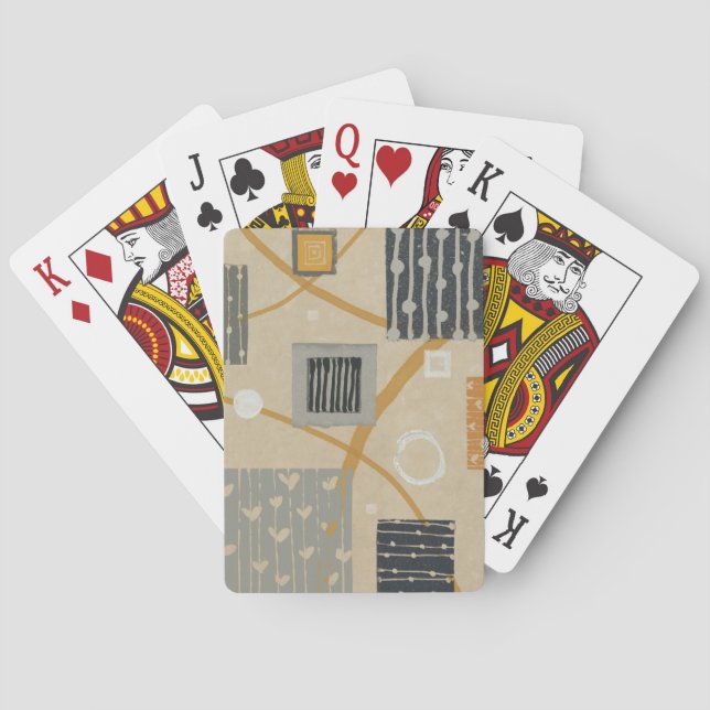 Abstract Graphic Tiles Playing Cards (Back)