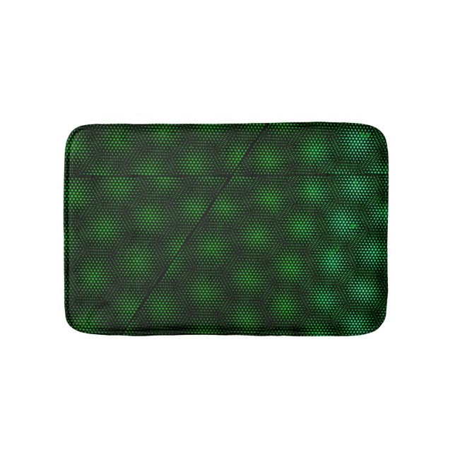 Abstract Green Background Bath Mat (Front)