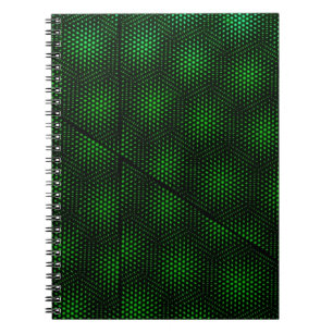 Abstract Green Background Notebook