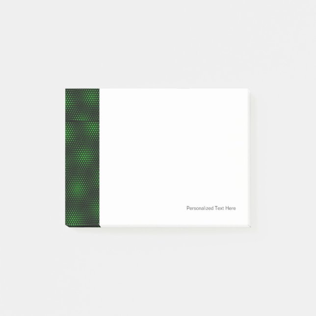 Abstract Green Background Post-it Notes (Front)