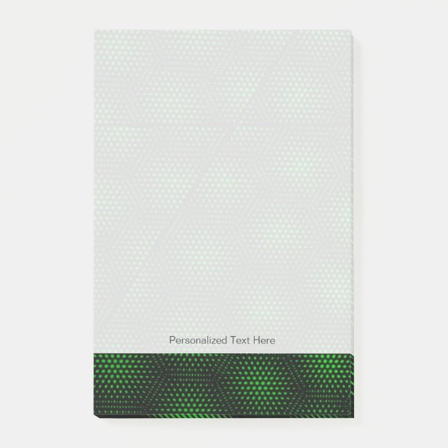 Abstract Green Background Post-it Notes (Front)