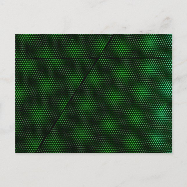 Abstract Green Background Postcard (Front)