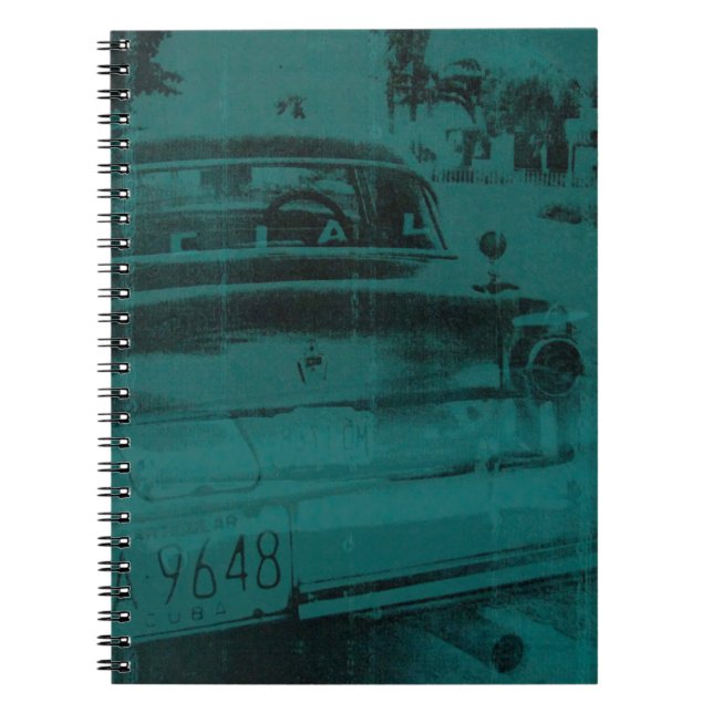 Abstract green car notebook (Front)
