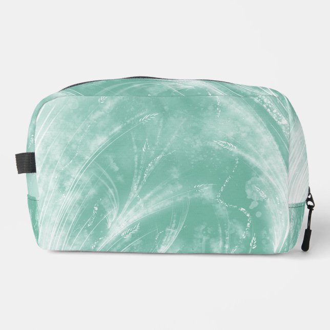 Abstract Green Dandelions & fireflies  Dopp Kit (Front)
