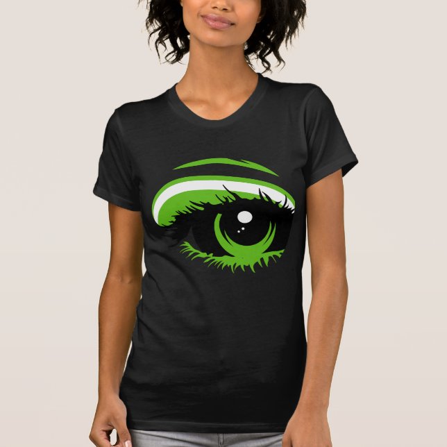 Abstract Green Eye T-Shirt (Front)