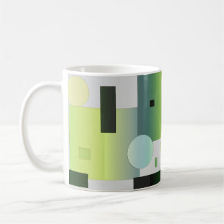 Abstract Green Four Coffee Mug
