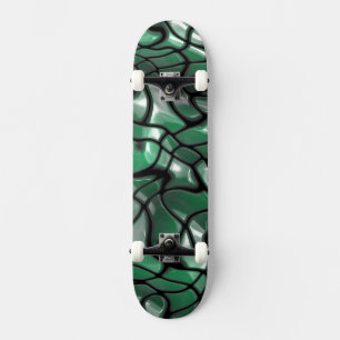 Abstract Green Gems Skateboard