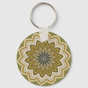 Abstract Green Key Ring