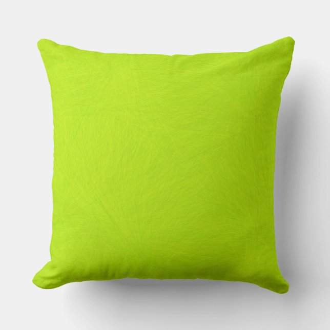 Abstract Green Lime Cushion (Front)