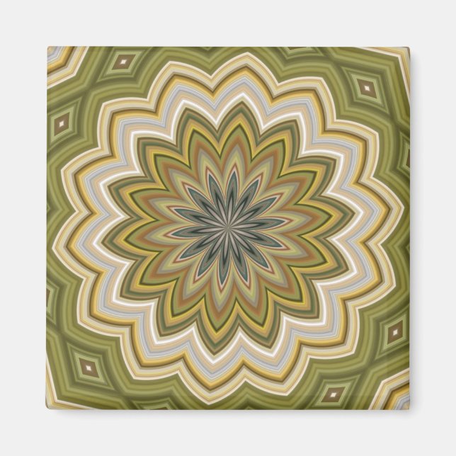 Abstract Green Magnet (Front)