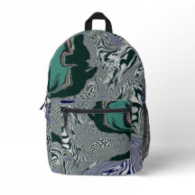 --Abstract Green Marble Swirl Art