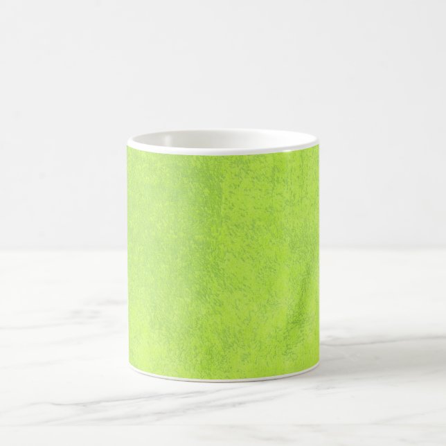 Abstract green paper coffee mug (Center)