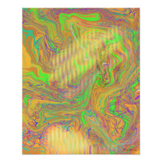 Abstract Green Photo Enlargement Print
