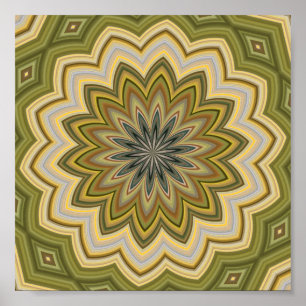 Abstract Green Poster