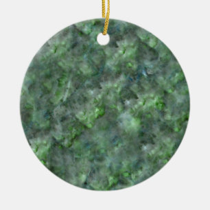 Abstract green quartz marble granite pattern ceramic ornament