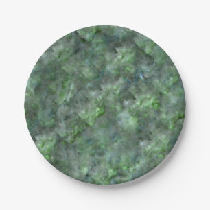 Abstract green quartz marble granite pattern    paper plate