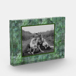 Abstract green quartz marble granite pattern photo block