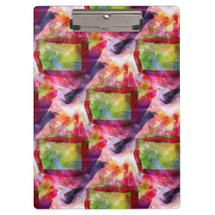 Abstract green, red wallpaper clipboard