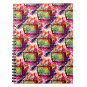 Abstract green, red wallpaper notebook