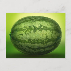 Abstract Green Rind of a Watermelon Postcard
