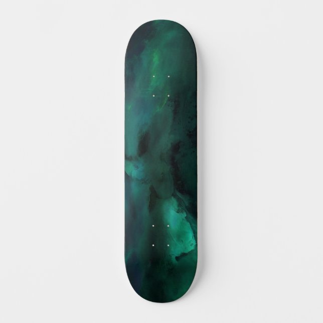 Abstract Green Skateboard (Front)
