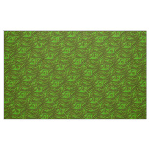 Abstract green Swirl Pattern Fabric