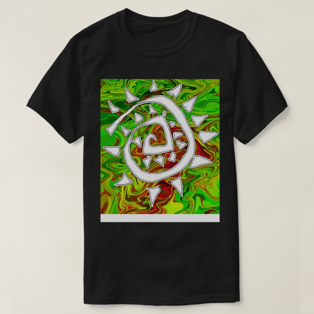abstract green T-Shirt (Design Front)