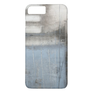 Abstract Grey & Blue Painting iPhone 8 Plus/7 Plus Case