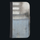 Abstract Grey & Blue Painting Samsung S4 Wallet Case<br><div class="desc">A Jennifer Goldberger abstract grey and blue painting. It looks like a cloudy day that could turn into a rainstorm. If you love modern art then this is the print for you. Pick one up today!</div>