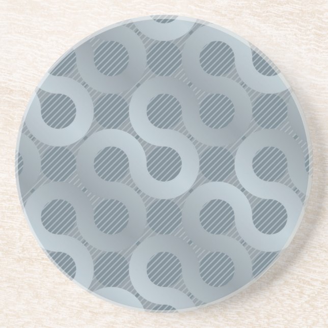 Abstract grey flow background coaster (Front)
